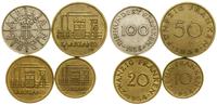 zestaw: 10, 20, 50 i 100 franków 1954–1955, Pary