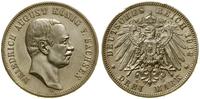 3 marki 1912 E, Muldenhütten, moneta przetarta, 
