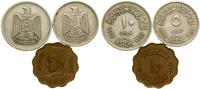 lot 3 monet, 10 milimów 1943 (Faruk I), 5 oraz 1