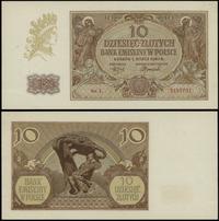 10 złotych 1.03.1940, seria L, numeracja 3169781