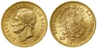 20 marek 1873 E, Muldenhütten, złoto, 7.95 g, AK