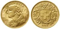 20 franków 1926 B, Berno, złoto, 6.43 g, bardzo 