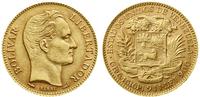 20 bolivarów 1911, Paryż, Simon Bolivar, złoto, 
