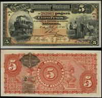 5 pesos 1.04.1914, seria A, numeracja 282063, na