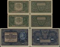 zestaw 3 banknotów 23.08.1919, w zestawie: 5 mar