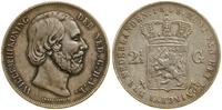 2 1/2 guldena 1858, Utrecht, srebro próby 945, K