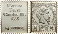 sztabka z wizerunkiem znaczka pocztowego wartośc