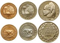 Liberia, zestaw 3 monet, 1975