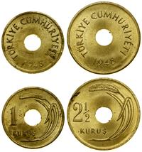 Turcja, zestaw 2 monet, 1948