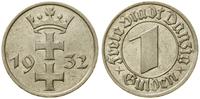 1 gulden 1932, Berlin, herb Gdańska, lekko czysz
