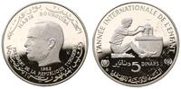 5 dinarów 1982, srebro "925" 27.21 g, stempel lu