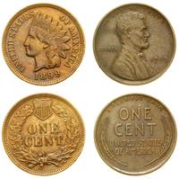 lot 2 x 1 cent, Filadelfia, 1 cent 1899 (typ Ind