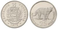 25 bolivarów 1975, srebro "925" 28.58 g, stempel
