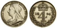 4 pensy 1894, Londyn, czyszczone, S. 3944