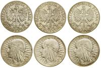 zestaw: 3 x 5 złotych 1 x 1932 i 2 x 1933, Angli