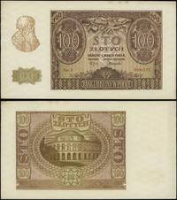 100 złotych 1.03.1940, seria E, numeracja 606217