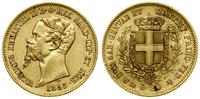 20 lirów 1853, Genua, złoto, 6.42 g, miejscowa p