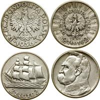 zestaw: 2 x 2 złote 1934–1936, Warszawa, 2 złote