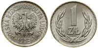 1 złoty 1973, Warszawa, delikatne smugi mennicze