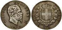 Włochy, 5 lirów, 1875 R
