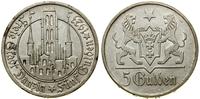 5 guldenów 1923, Utrecht, uszkodzenia rantu, AKS