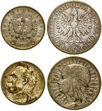 lot 2 monet, 10 złotych 1932 - głowa kobiety w c