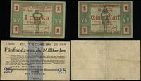 zestaw 2 banknotów, 1 marka 31.05.1921 (III Pows