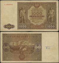1.000 złotych 15.01.1946, seria K, numeracja 498