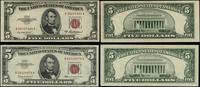 zestaw: 2 x 5 dolarów 1953 A, 1963, rocznik 1953