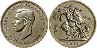 5 szylingów 1951, Londyn, miedzionikiel, moneta 
