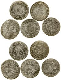 zestaw 5 x 3 krajcary 1624, zestaw 5 monet z róż