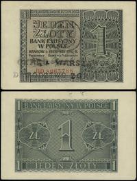 1 złoty 1.08.1941, seria BD 8065788, z stemplem 