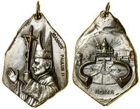 medalik religijny, Półpostać papieża w lewo, JOA