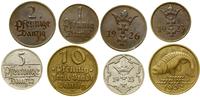 zestaw 4 monet, Berlin, 1 fenig 1923, 2 fenigi 1