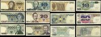 zestaw 6 banknotów 1982–1988, w zestawie: 10 zło