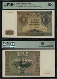 100 złotych 1.08.1941, seria D, numeracja 074489