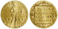 dukat 1837, Utrecht, złoto, 3.26 g, Delmonte 118