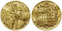 dukat 1776, Holandia, złoto, 3.53 g, podgięty, D