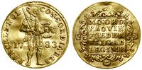 dukat 1783, Holandia, złoto, 3.48 g, krążek podg