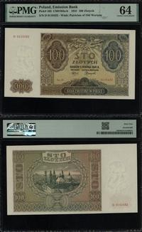 100 złotych 1.08.1941, seria D, numeracja 011043