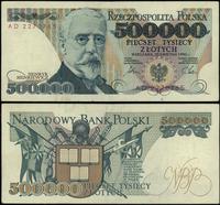 500.000 złotych 20.04.1990, seria AD, numeracja 