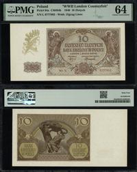 10 złotych 1.03.1940, seria L, numeracja 6777863