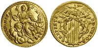 dukat (zecchino) 1744, Rzym, złoto, 21.9 mm, 3.4