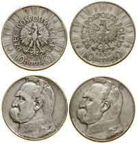 zestaw: 2 x 10 złotych 1935, 1936, Warszawa, Józ