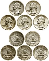 zestaw 5 x 1/4 dolara 1947, 1957, 1959, 1961, 19