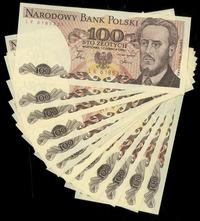 16 x 100 złotych 1.06.1986, serie: LR, LS, MA, M