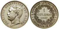 1 gulden 1867, Karlsruhe, lekkie przetarcia, pię