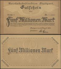 5 milionów marek 18.08.1923, Stuttgart, I Seria,