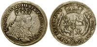 szóstak 1754 EC, Lipsk, patyna, moneta wytrawion