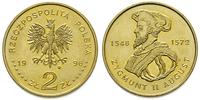 2 złote 1996, Zygmunt II August, Nordic Gold, rz